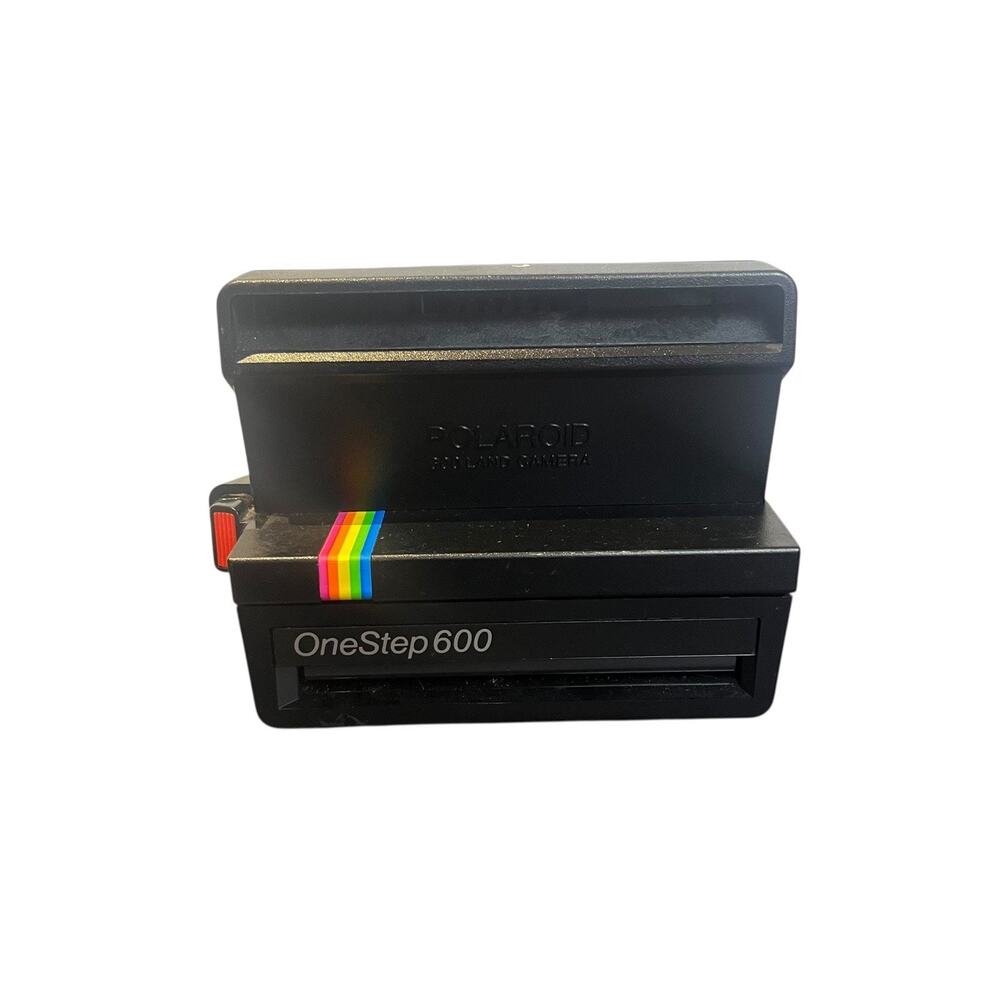 VTG Polaroid Camera One Step 600 Land Instant Rainbow Stripe